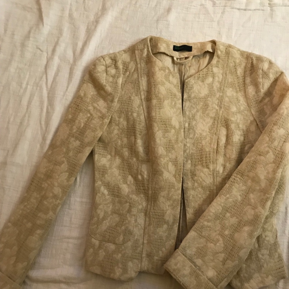 Benetton cream blazer